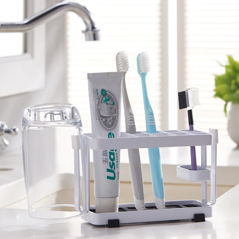 Toothbrush Holder Metal+Silicone Wall-Mounted Toothpaste Cup Hanger for Bathroom Toothbrush Holder Metal+Silicone Wall-Mounted Toothpaste Cup Hanger for Bathroom